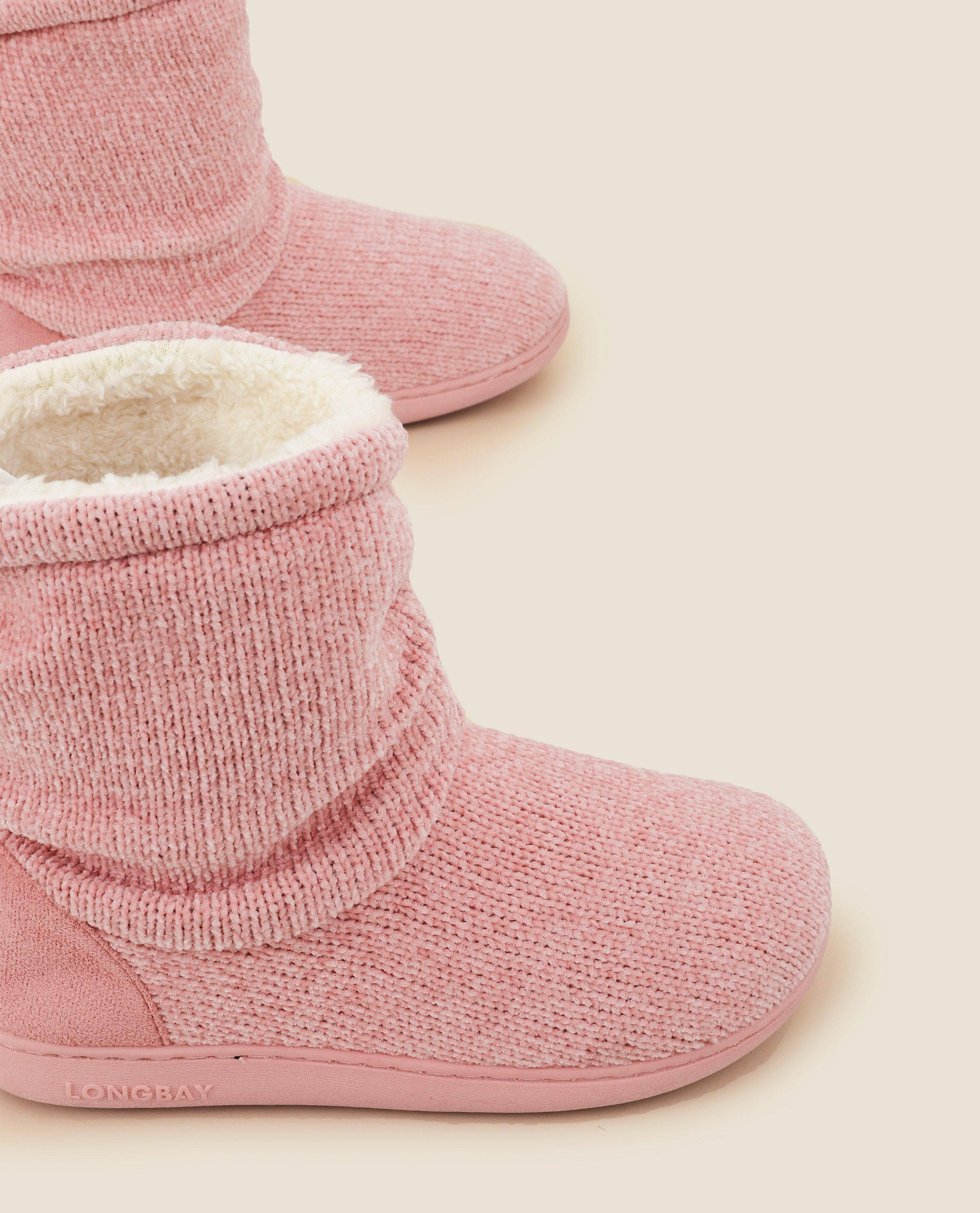 LongBay - Vente Bottines – femme - Chaussons bottillons en tricot chenille pour femmes Fuji11