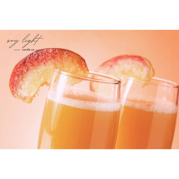 Peach Bellini for wholesale by Soy Light Candle Co.