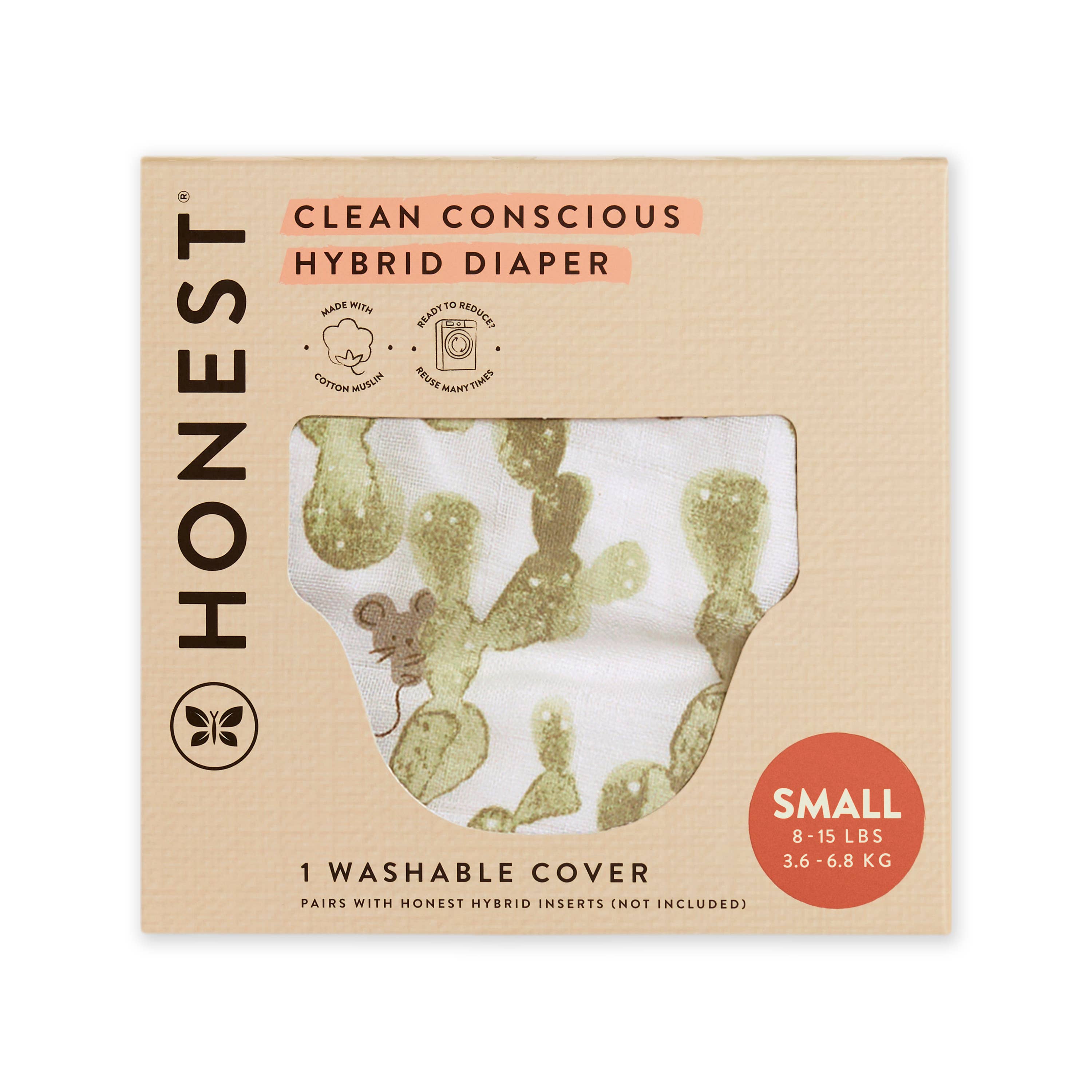 SwaddleDesigns - Wholesale Diaper (Cloth) - Baby - Honest® - Cotton Muslin Hybrid Reusable Cloth Diaper Cover - Desert Besties10