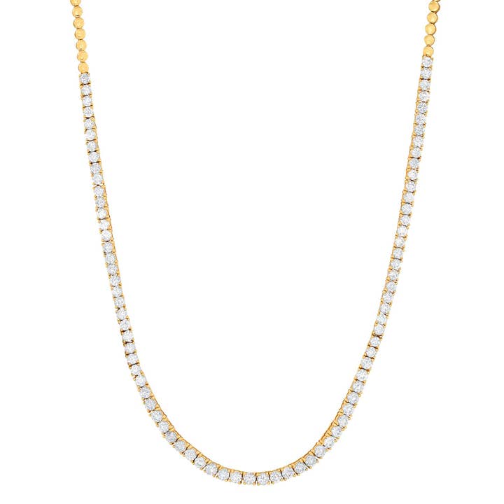 DIAMOND TENNIS NECKLACE, GOLD for wholesale by JEN HANSEN