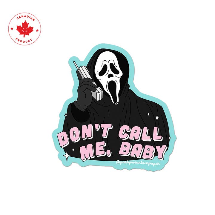 Party Mountain Paper co. - Wholesale Phone & Laptop Stickers - Don't Call Me Baby Sticker