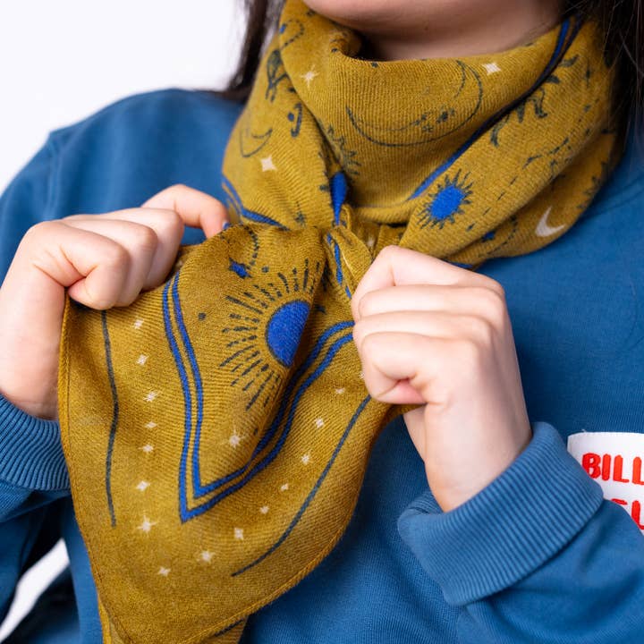 BILLYBELT - Wholesale Scarf - Women's - 100% wool scarf Madeleine Olive3