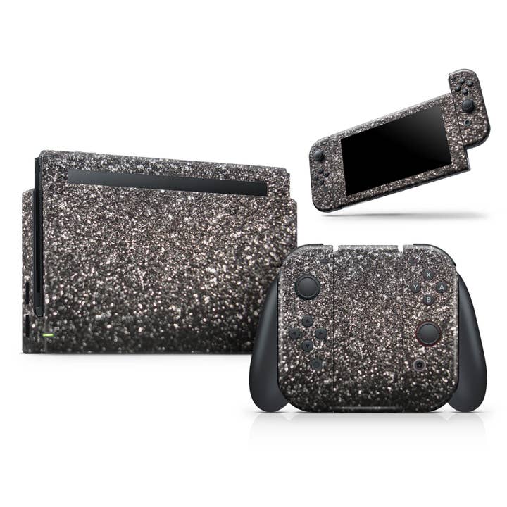 Kit SparkleKit noir Unfocused pour console et station d'accueil Nintendo Switch pour la vente par DesignSkinz