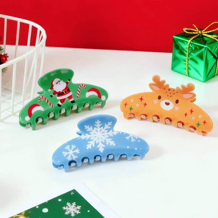 Otterware - Wholesale Hair clip – Women’s - Hand-Crocheted Holiday Hair Clips | Festive Knitted Charms3