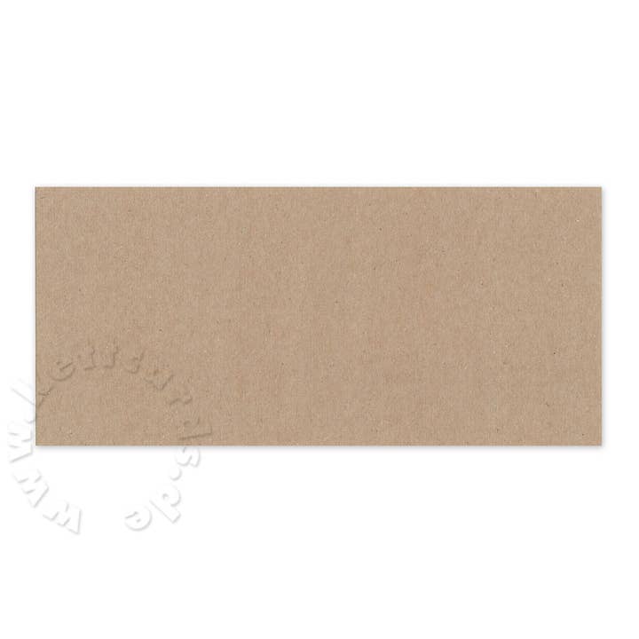 50 ark brunt återvunnet papper 9,8 x 21 cm för wholesale av Kettcards