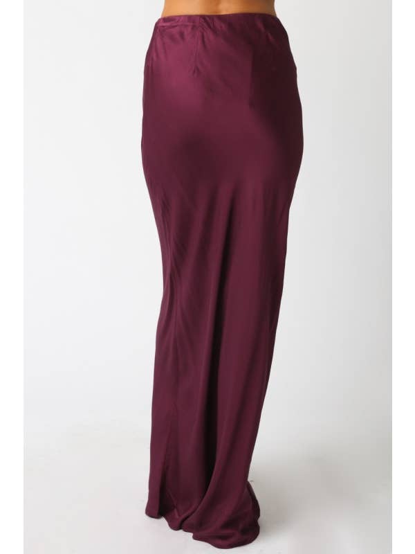 Olivaceous - Wholesale Skirt - Women's - Kaiya Satin Skirt5