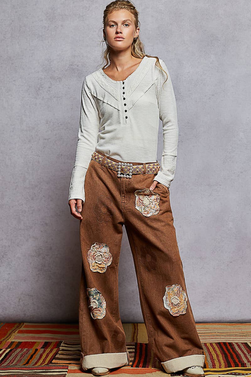 Pol Clothing - Wholesale Knit Top - Women's - Long sleeve double gauze solid knit rib top4