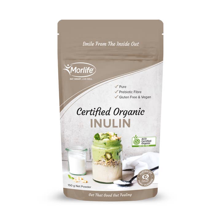 Morlife - Wholesale Protein/Superfood Powder - INULIN POWDER CERTIFIED ORGANIC 150G