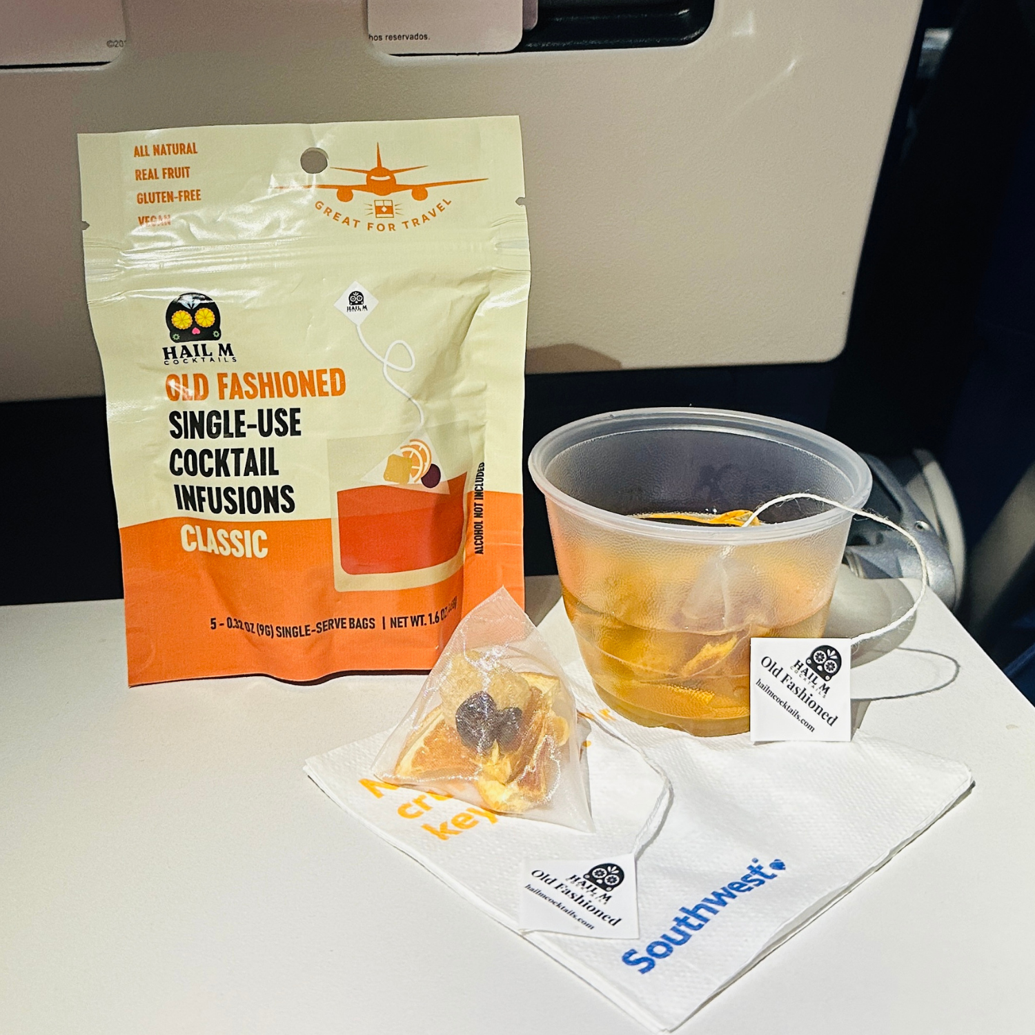 Hail M - Wholesale Cocktail Mix/Syrup - Old Fashioned Cocktail Infusion Tea Bag - To Go Travel Mixer6