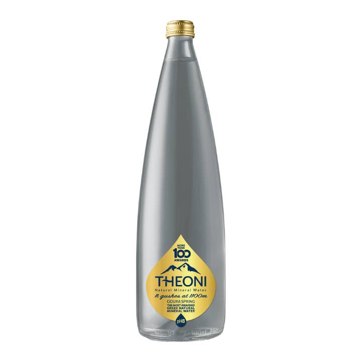 THEONI Natural Mineral Water Glass 1 L Bottle for wholesale by AlchePharma Naturals