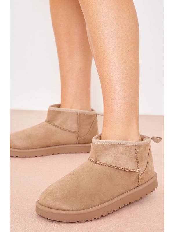 No Doubt Shoes - Wholesale Booties - Women's - ULTRA MINI LOW PLATFORM FAUX SUEDE ANKLE BOOTS13