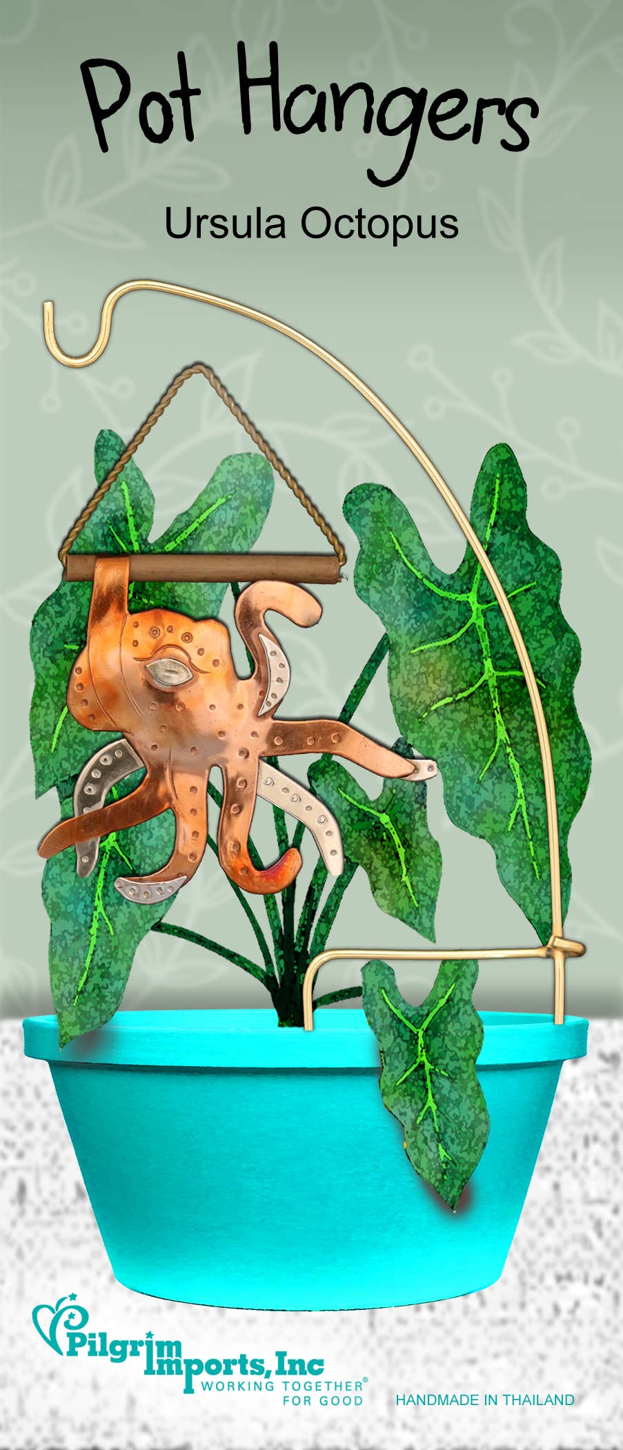 Pilgrim Imports - Wholesale Plant Pot - Ursula Octopus Pot Hanger0