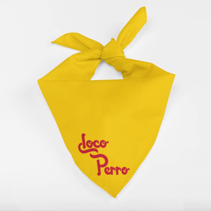 Loco Perro Dog Bandana for wholesale by Que Rico T-Shirt Co.