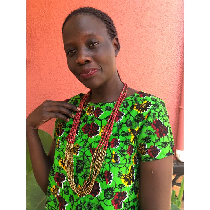 AfriBeads - Wholesale Beaded/pearl necklace - Makindye necklace1