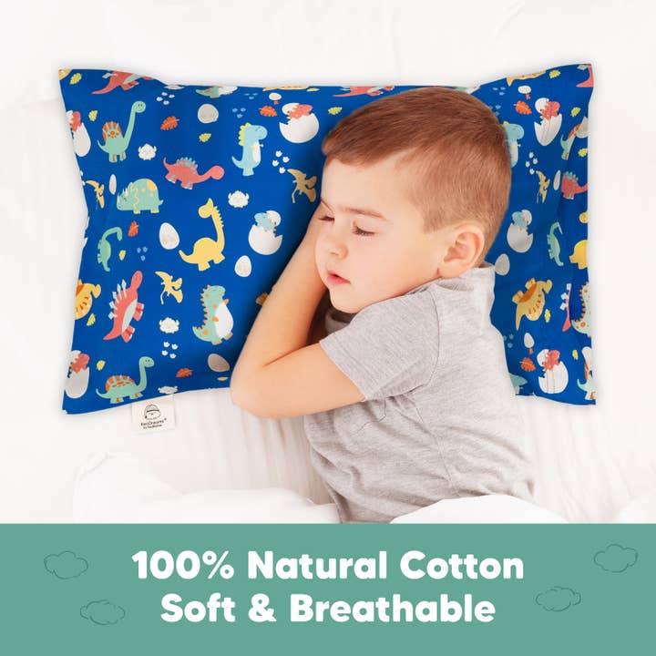 KeaBabies - Wholesale Bedding Pillowcase/Sham - Kids & Baby - KeaBabies Printed Toddler Pillowcase 13X18" (DinoWorld)