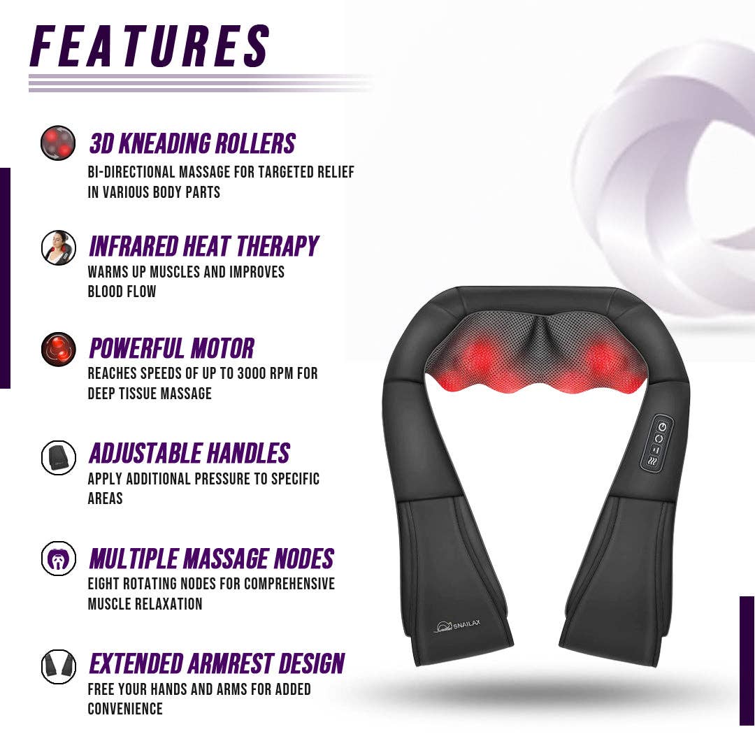 eterus - Wholesale Body Massager - Neck and Shoulder Massager w/Heat2