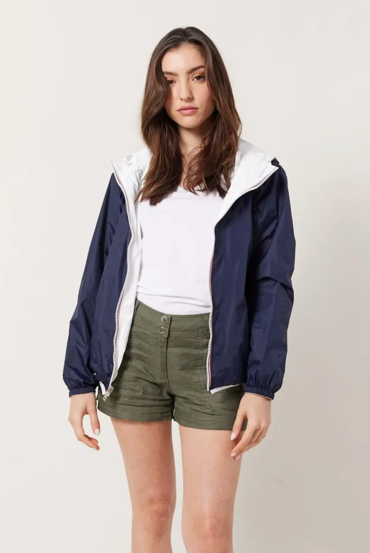 Escandelle Paris - Wholesale Parka - Women's - Short Reversible Waterproof Solid Parka31