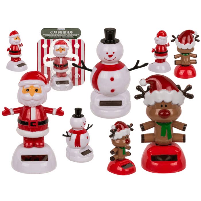 Out of the blue KG - Vendita all'ingrosso Decorazione natalizia - Solar Bobbleheads, Happy Xmas Dancer,