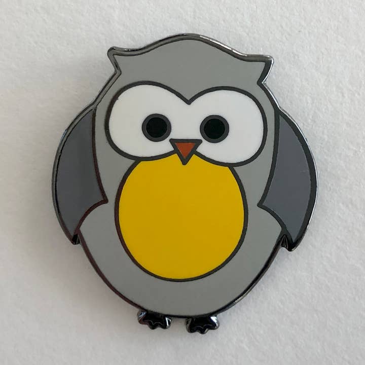 Owl Enamel Pin for wholesale by Chameleon & Co