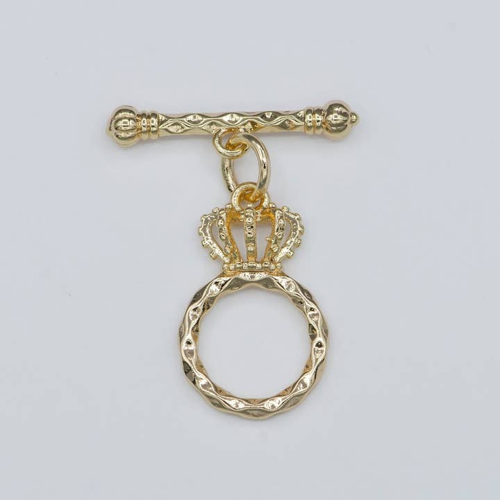 Gold Filled Crown Style Toggle Clasp For Jewelry Making DIY Necklace Bracelet Anklet L-312 for wholesale by Aim Eternal