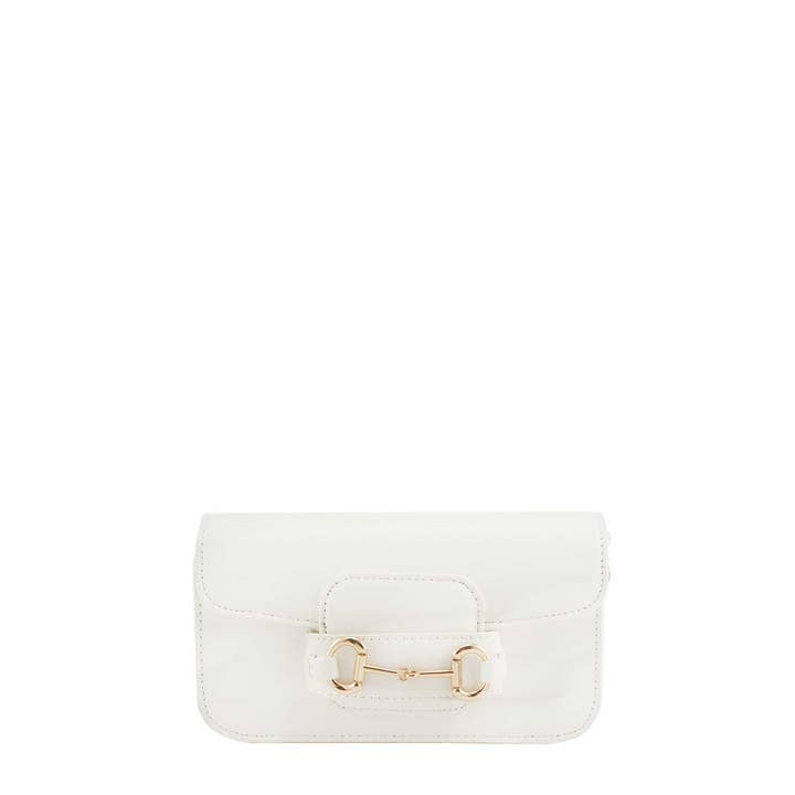 anbfashion – wholesale Axelväska - Dam – MINI CROSSBODY-VÄSKA I LÄDER MED HÄSTBIT ACCENT 2418-