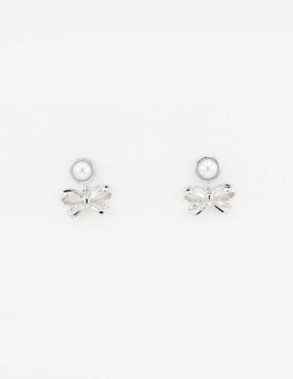 Meghan Browne Style - Wholesale Dangle Earrings - TILLY SILVER PEARL