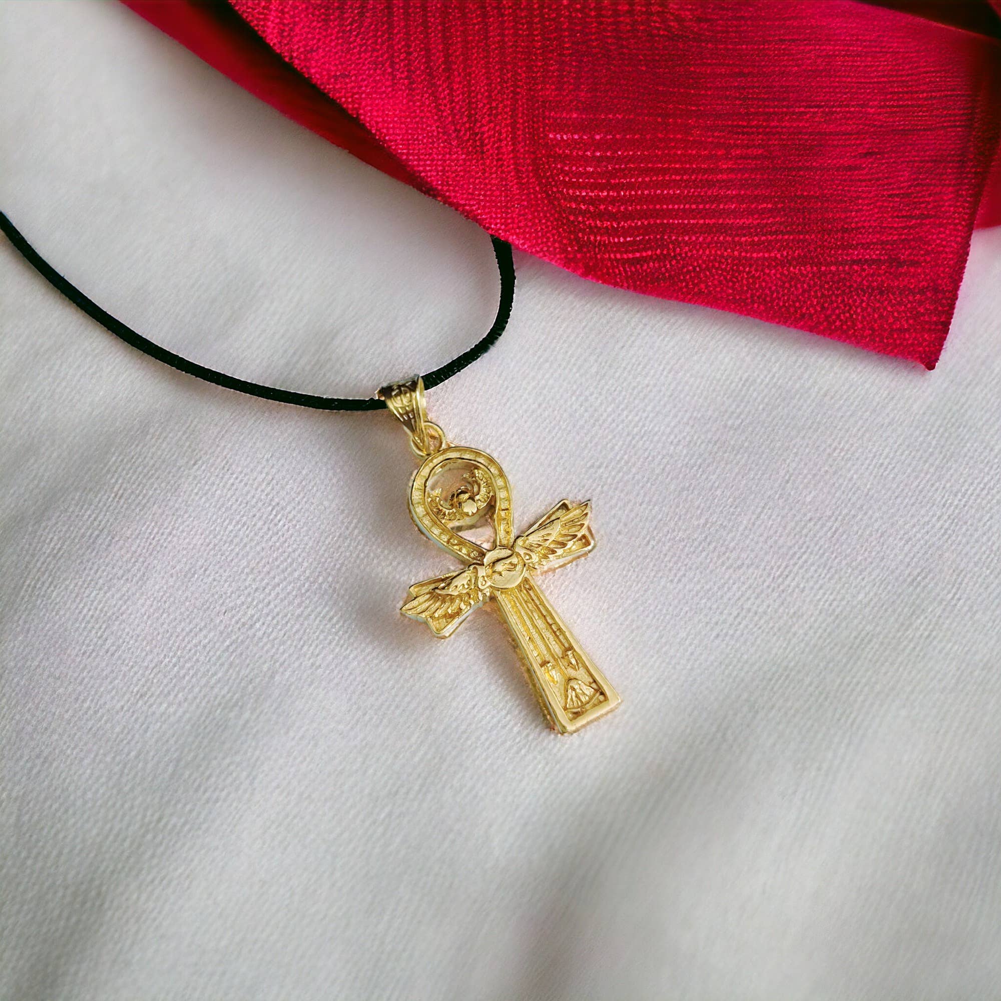 ALADDIN'S LAMP JEWELRY - Wholesale Pendant/Charm Necklace - Ankh Sun Desk Scarab Lotus Flower Complex  Gold  Pendant9