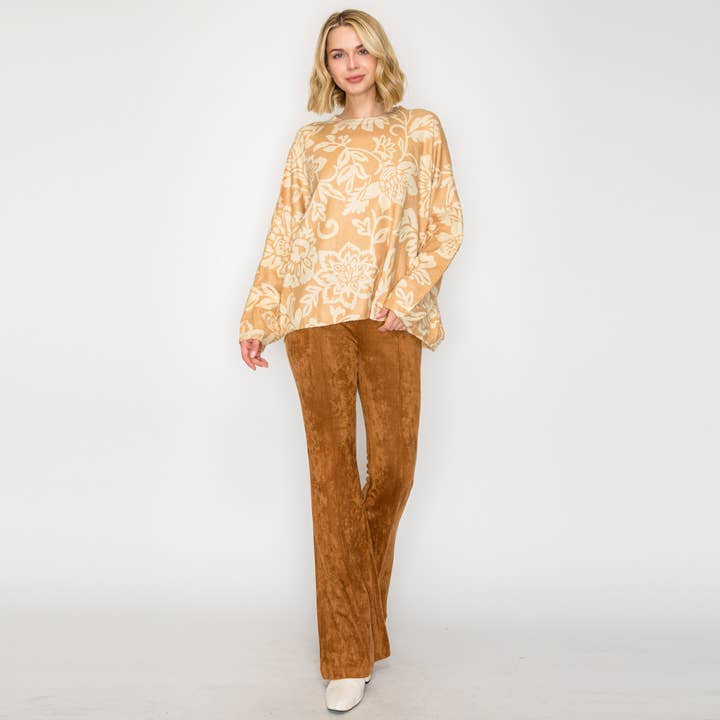 LoveWednesday – wholesale Pullovertröja - Dam – Stämning för höst kameltröja - LWSW12082