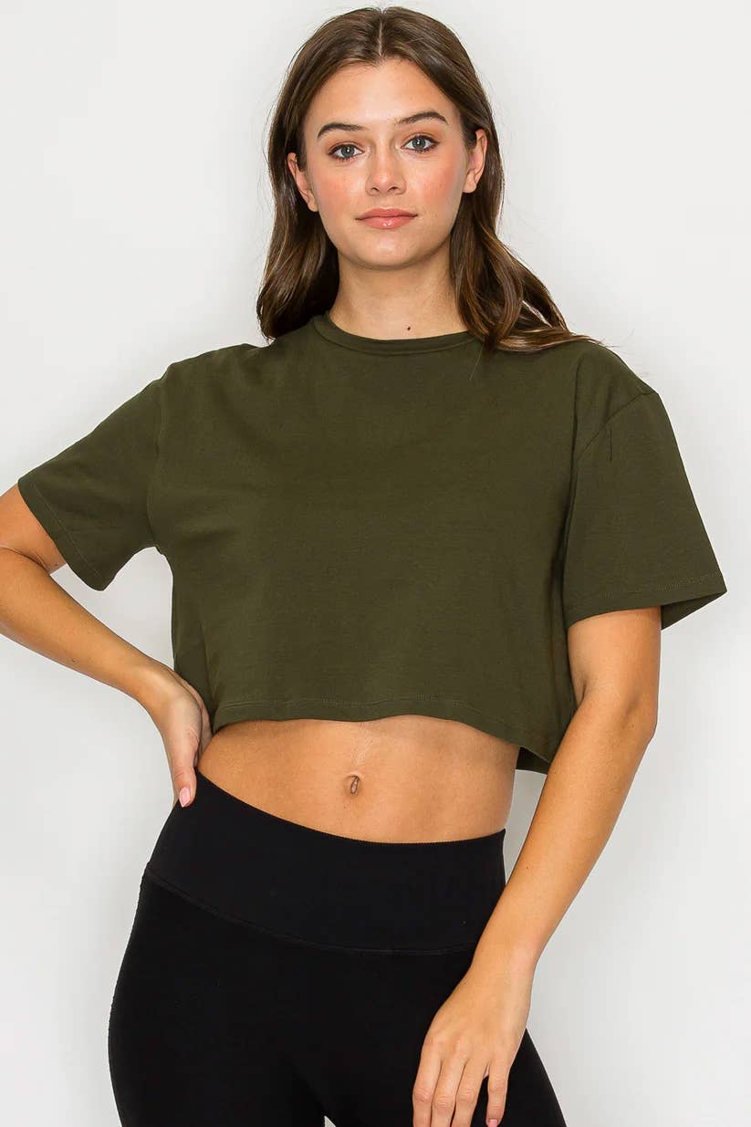 Color 5 – wholesale T-shirt – women's – Cotton lycra over size cropped t shirts with loose fit12