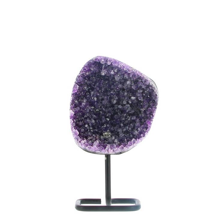 Amethyst Geode on Stand 16.5 cm for wholesale by Artisans de Madagascar