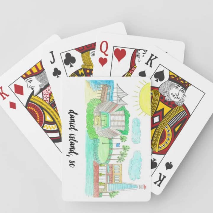 Daniel Island, SC Playing Cards for wholesale by Island Haus Co