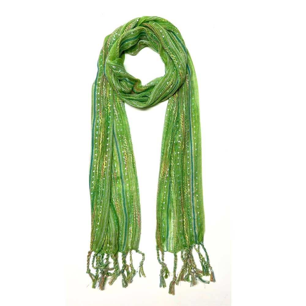 Humble Hilo – wholesale Scarf – Women's – Humble Hilo Multicolored Thread Artisan Scarf38