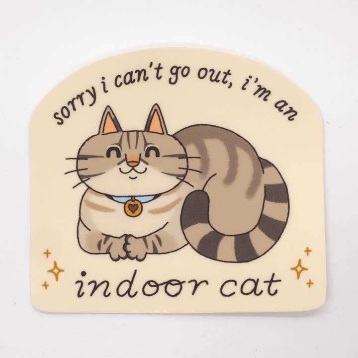 Sticker voor katten binnenshuis voor wholesale door Camp Mustelid