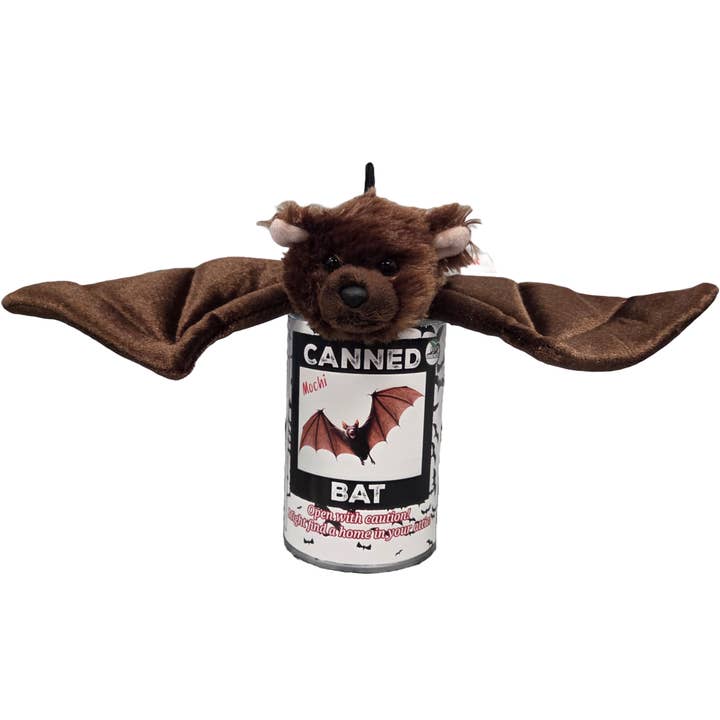 Canned Gifts - Wholesale Stuffed/Plush Toy - Kids & Baby - Mochi the Canned Bat | Stuffed Animal Plush in Can w/Jokes
