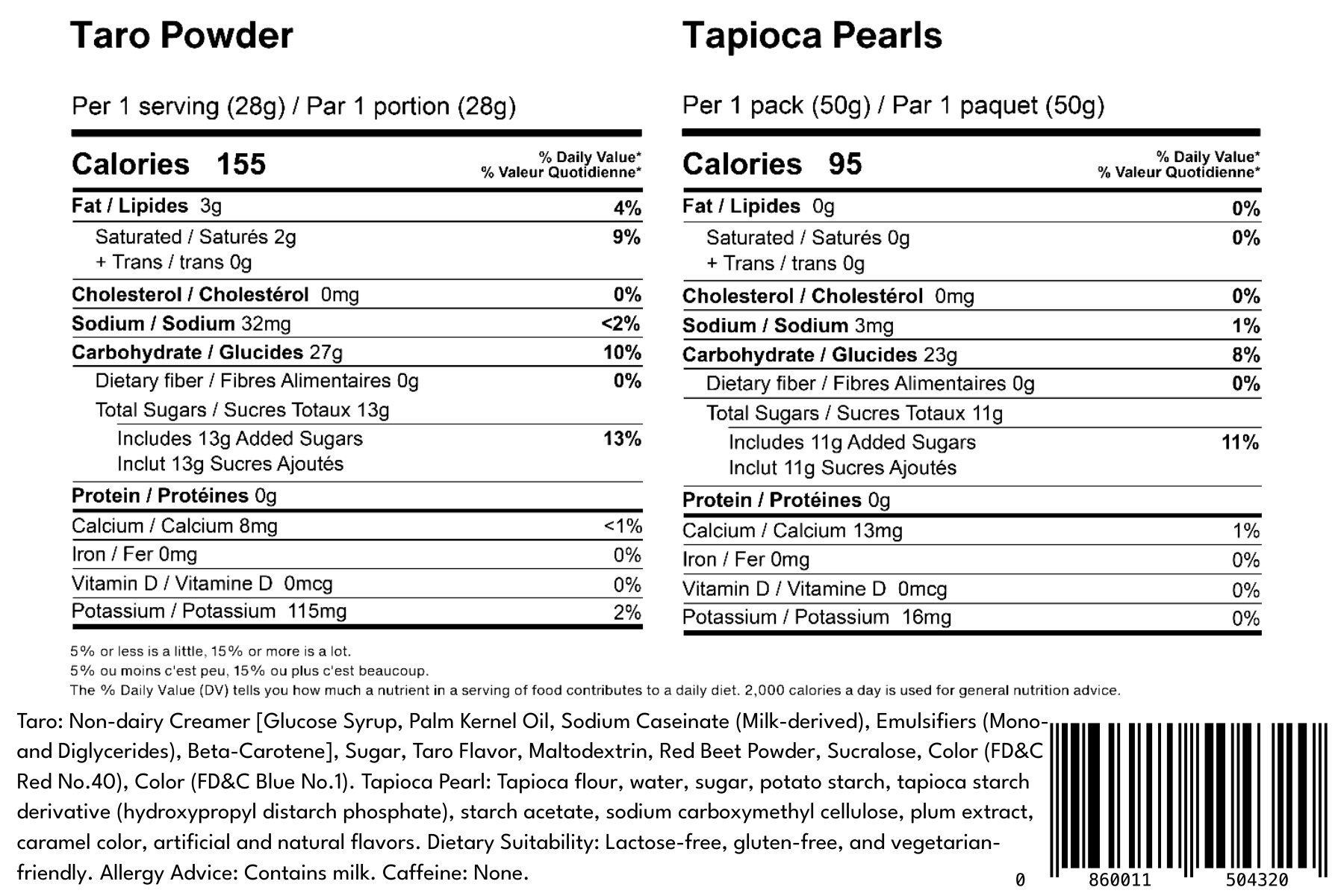 HAKUMORI - Wholesale DIY Drink Kit - Taro Boba Tea Kit7