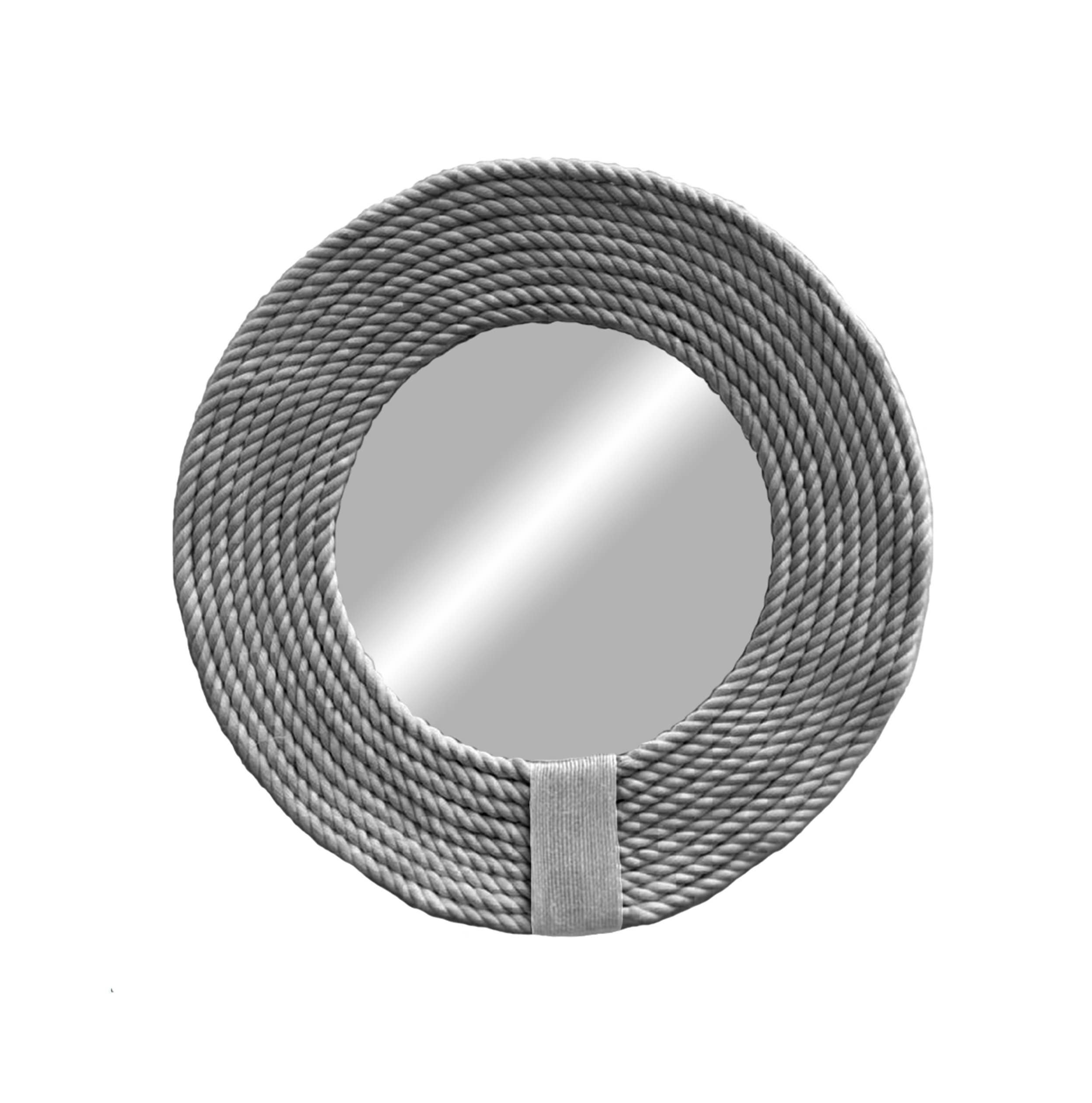 Geometrik Design - Wholesale Wall Stone - Round White Cotton Rope Boho Mirror2