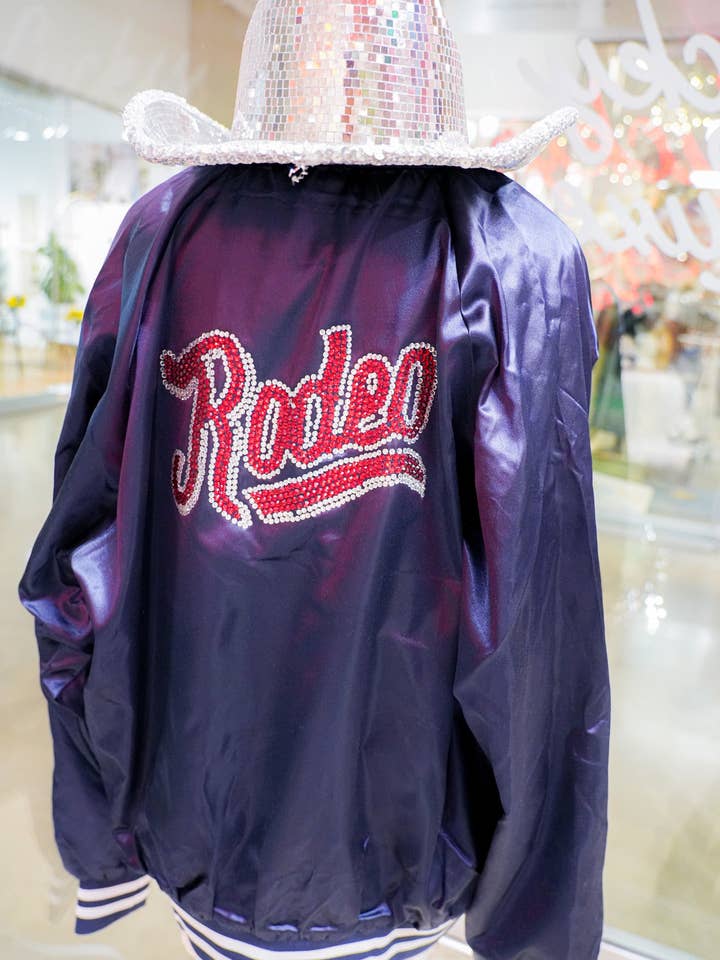 RODEO RHINESTONE BOMBER for wholesale by Summer Tees