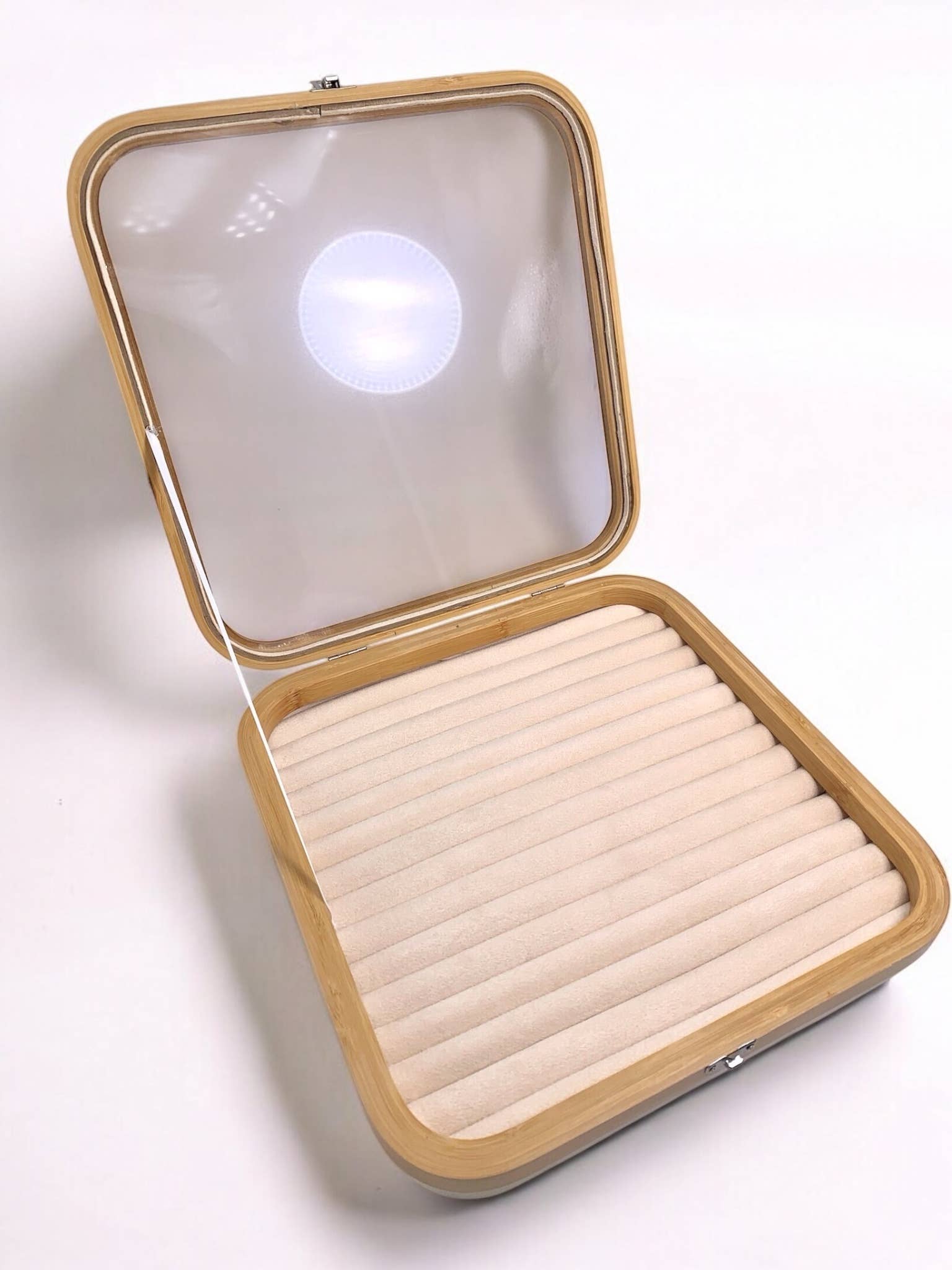 Beige Ring display tray (30.5x30.5x5.5cm) RY28 for wholesale on Faire2