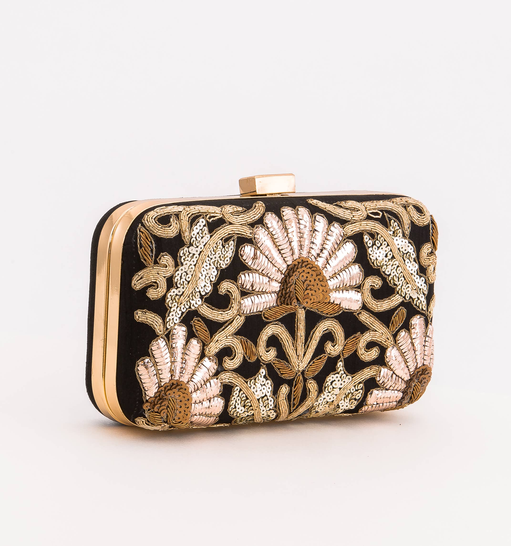 Magazine Clothing - Wholesale Clutch Bag - Women's - Black Silk Clutch 1