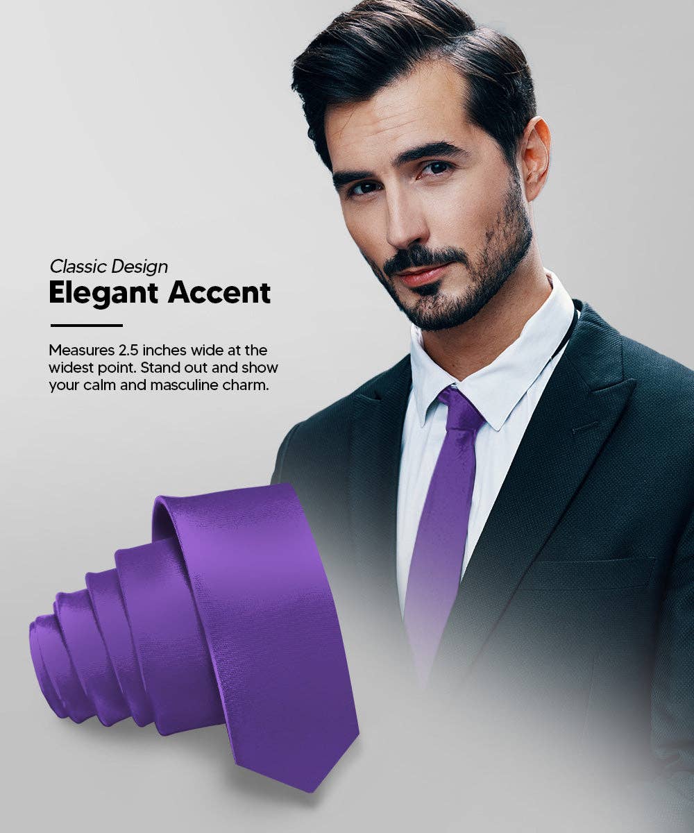 Dubal Brothers - Vente Cravate – homme - Cravate fine unie (4 paquets) par Vittorio Farina72