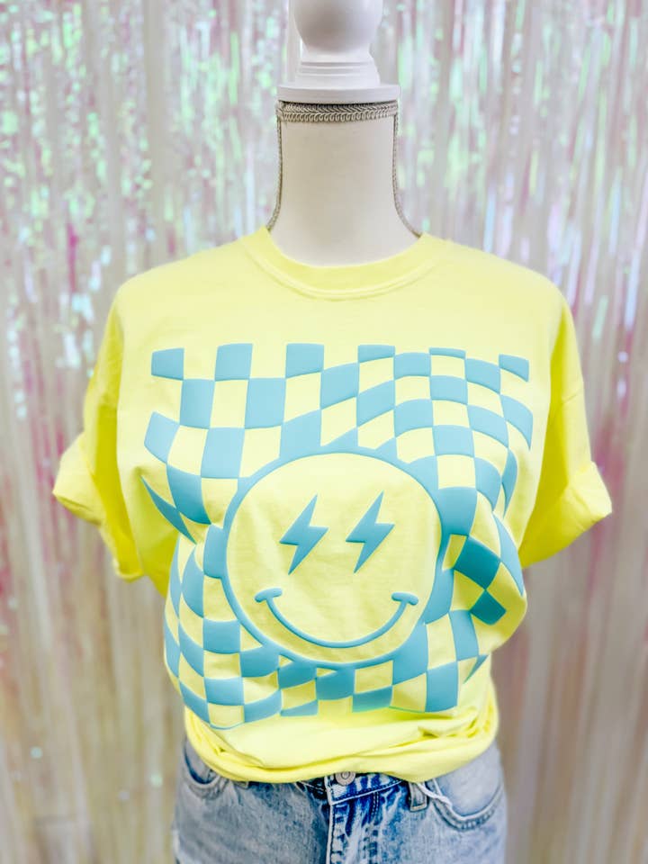 Retro Checkered ADULT Tee for wholesale by Hart and Hollow