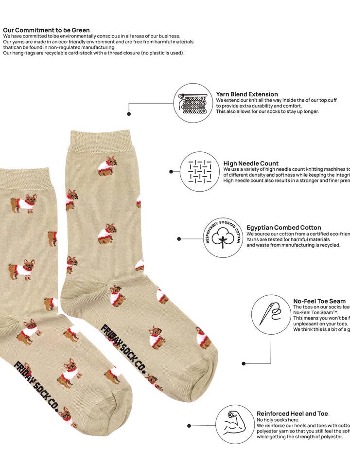 Friday Sock Co. – wholesale Strumpor - Dam – Franska Bulldog Strumpor för kvinnor3
