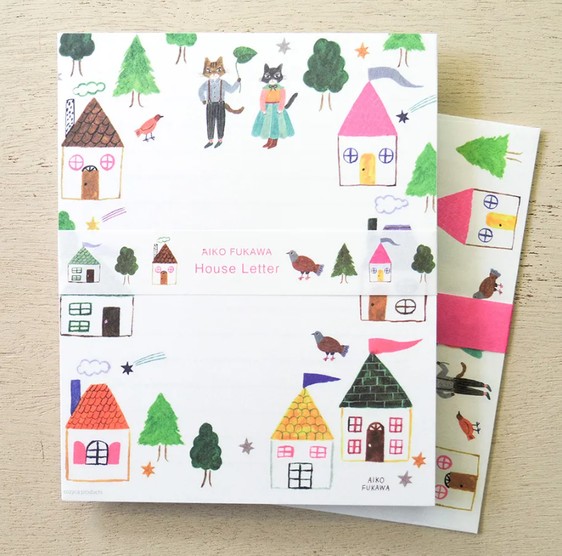 「FUNJI」In Japan - Vendita all'ingrosso Set di cartoleria/cancelleria - Set di Lettere Aiko Fukawa House – Mino Washi Giapponese0