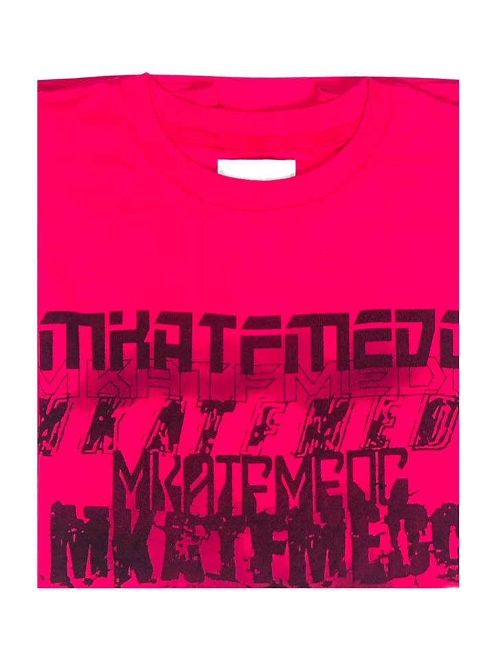 Limited Edition Punk Oversized Trashy lettertype roze bedrukt voor wholesale door WAGWANMAN LTD
