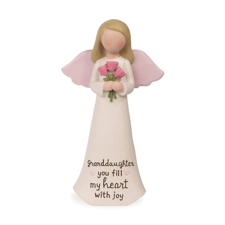 WARM HUGS - GRANDDAUGHTER ANGEL for wholesale by Blossom Bucket & Crossroads Home