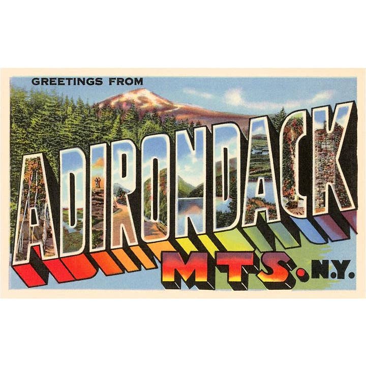 Found Image Press - Wholesale Magnet - Magnet NS-607 Greetings from Adirondack Mountains, New York