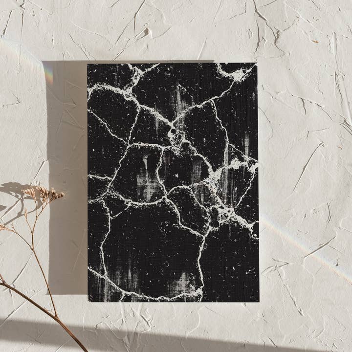 LXR CREATE – wholesale Art print – Black Crackle Art Print