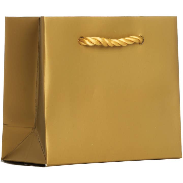 Jillson & Roberts - Wholesale Gift Bag - Gold Tote - Tiny CLOSEOUT