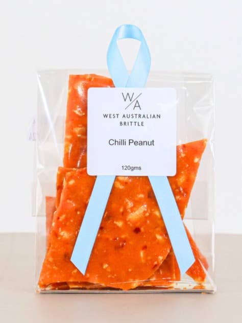 Chilli Peanut Brittle - 10 Bags = 1 Box for wholesale by West Australian Brittle