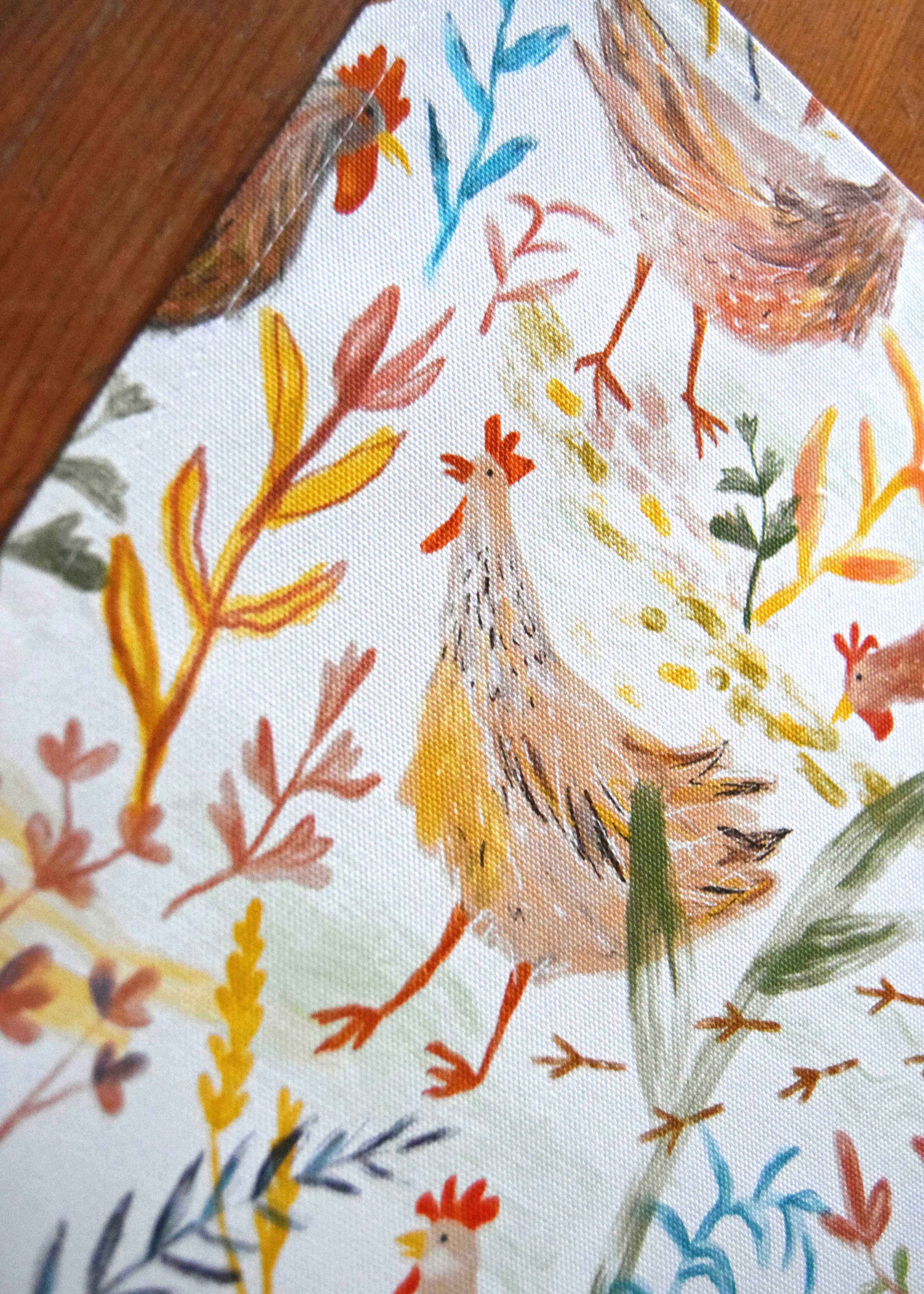 Freya Snow - Wholesale Tea Towel - Chickens Tea Towel / Cotton Dish Towel / Kitchen Towel4